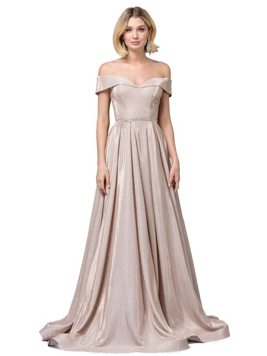 Dancing Queen Dresses & Skirts - NEW ROSE-GOLD Evening Gown Floor Length Formal Elegant Stunning 2824